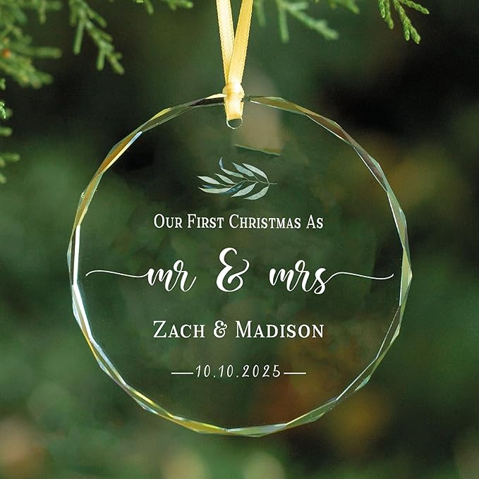 Personalized Glass Ornament 2025 - Image 5