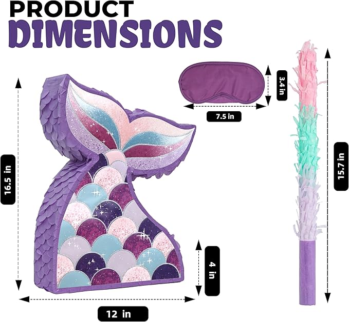 Mermaid Tail Pinatas Bundle - Image 2