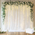 Fomcet Tulle Backdrop Curtains White 20FT X 10FT Tulle Curtains by Fomcet