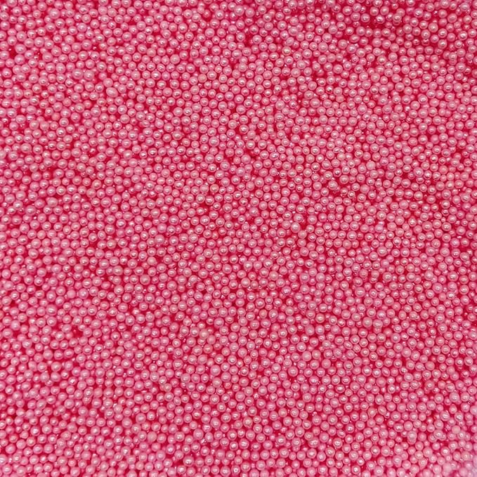 Dynastang 2mm Dark Pink Pearls Sprinkles Edible Pearls Cake Decorating Stars - Image 2