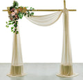 VDS Pack of 1 Panel Wedding Arch Draping Fabric Sheer Chiffon Fabric Drapery by VDS