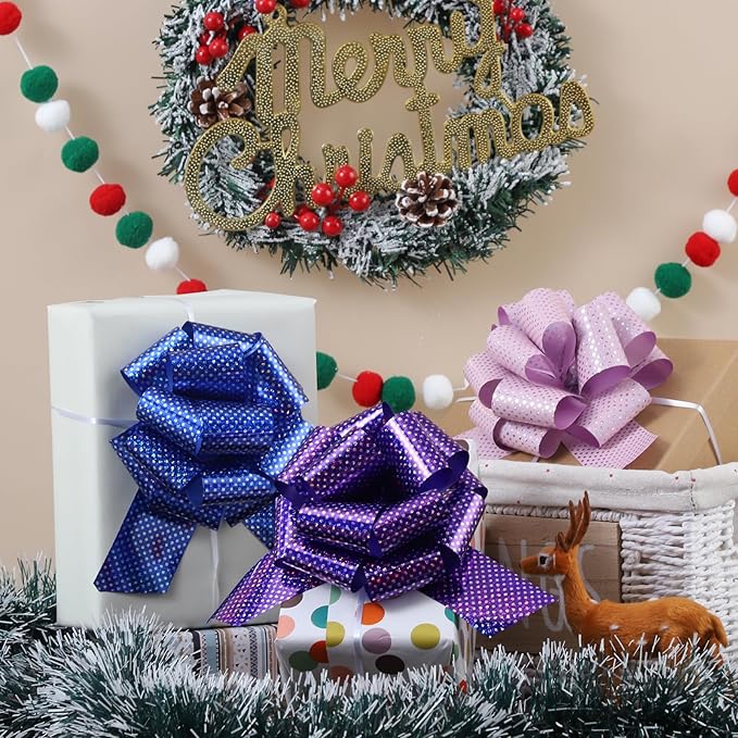 12Pcs Wave Point Wrap Pull Bows Gift Bows - Image 5