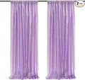 Poise3EHome 2Pcs 2Ft x 8Ft Sequin Backdrop Curtains, Glitter Photography by Poise3EHome