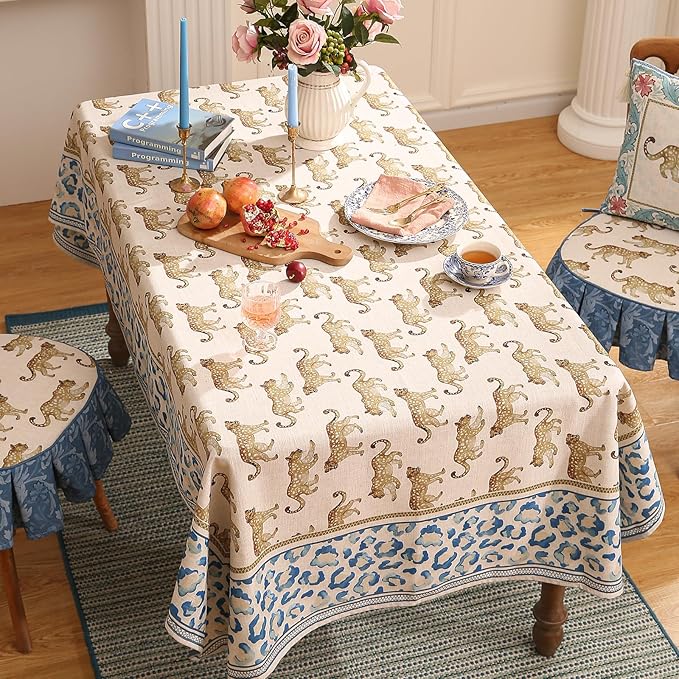 patdrea Designer Vintage Linen Table Cloth - Image 3
