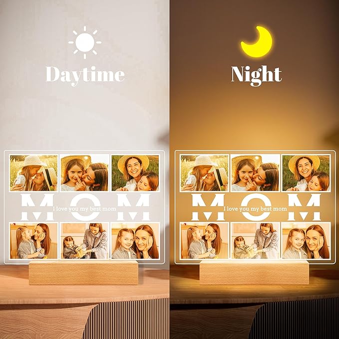 Personalized Birthday Gifts for Mom from Daughter Son, Custom Collage Picture - Image 4