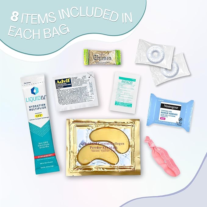 Hangover Kit Pre Filled Party Favors, Goodie Bags, Gift - Image 3