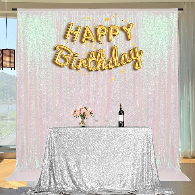 PartyDelight Sequin Backdrop Iridescent 6FTx6FT - Image 7