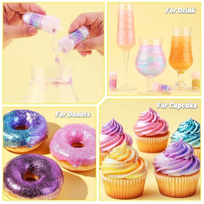 Edible Glitter - 15 Popular Colors Edible Glitter - Image 4
