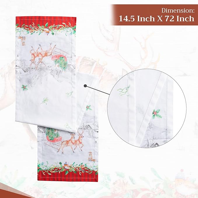 Maison d' Hermine Table Runner 100% Cotton Single Layer Table Runners 72 inches - Image 4