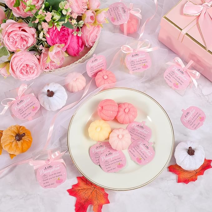 30 Set Pumpkin Soap Baby Shower Favors - Image 2