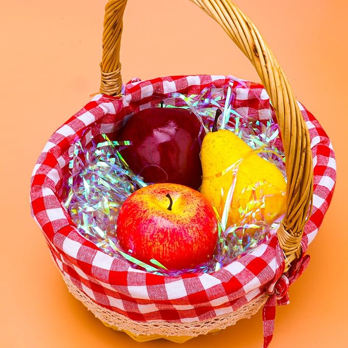Zwish 150 Grams / 5.3 Oz Sparkly Easter Grass Iridescent Film PP Hamper Shreds - Image 3