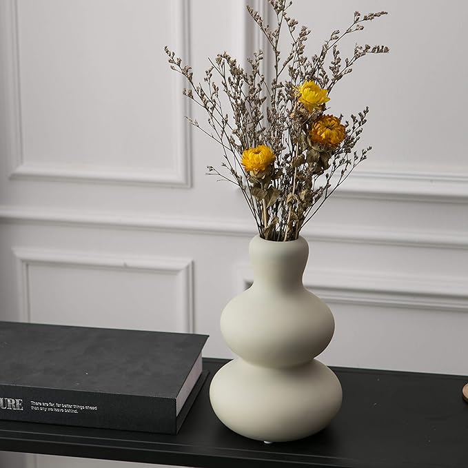 Ceramic Vase for Decor, Modern Vases for Home Decor Living Room, Centerpiece - Image 2