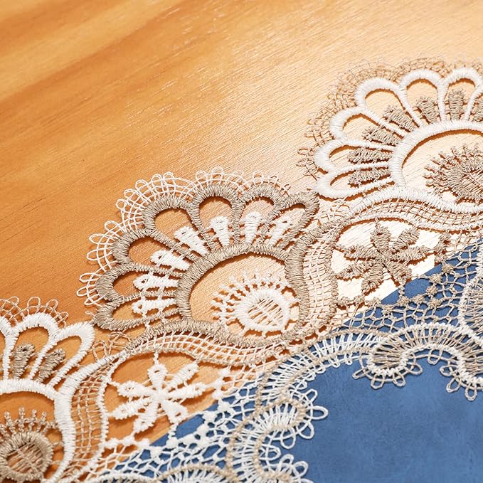 Vintage Lace Dining Table Runner, 108 Inches Macrame Coffee Table Runners - Image 6