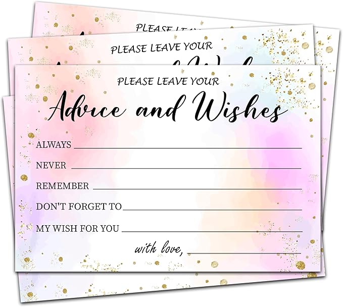 Advice And Wishes Cards, Tie-Dye Advice Cards by Unknown