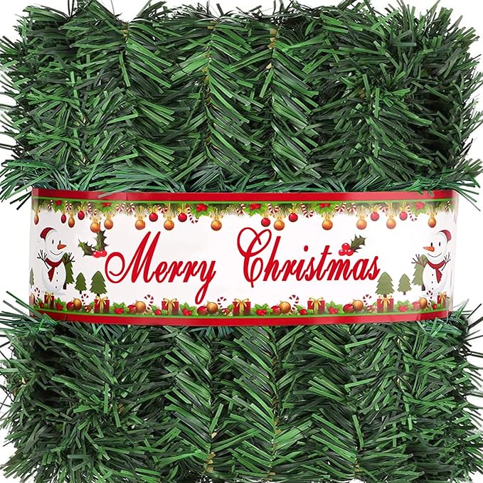 Jishi 50 FT Garland for Christmas Decorations by Jishi