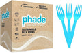 phade 100% Compostable Forks – BPI Certified Sustainable PHA Flatware, 550 by phade