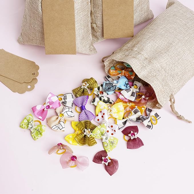Yymobt 25PCS Burlap Bags with Drawstring, Reusable Burlap Favor Bag 5 x 7’’ - Image 7