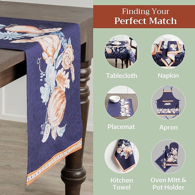 Maison d' Hermine Table Runner 100% Cotton Double Layer Table Runners 108 - Image 6