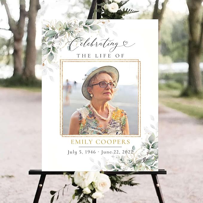 Personalized Funeral Welcome Signs, Celebration Of Life Yard Sign, Celebration - Image 3