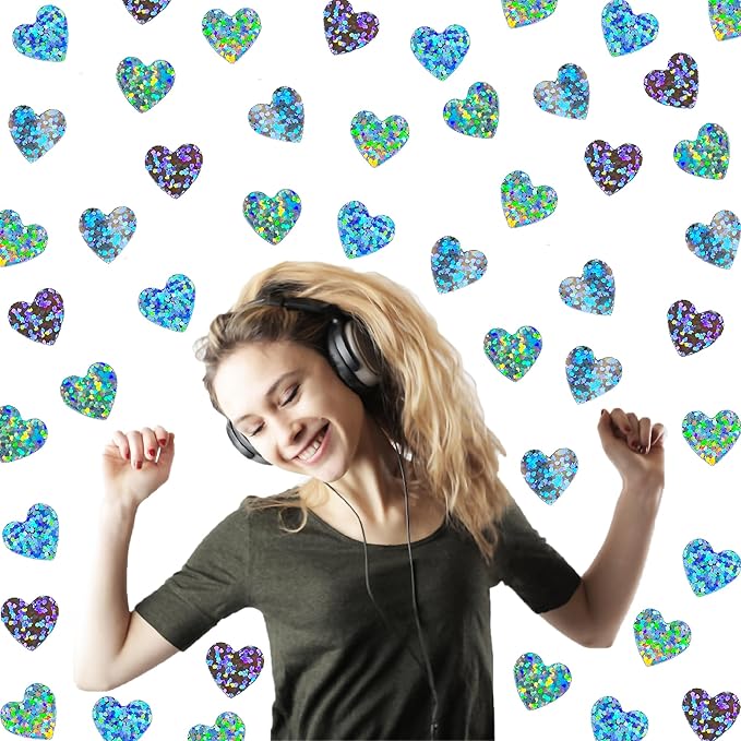 Confetti Heart Metallic Confetti Party Table Decoration Sprinkles DIY - Image 7