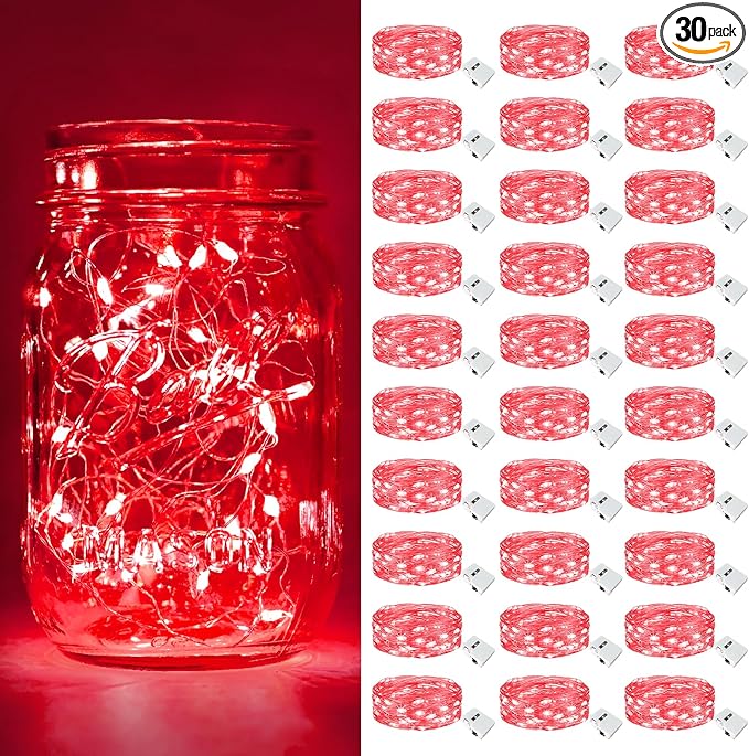 btfarm 30 Pack Fairy Lights Battery Operated, 7ft 20 Led Twinkle Lights String by btfarmdecorativelighting