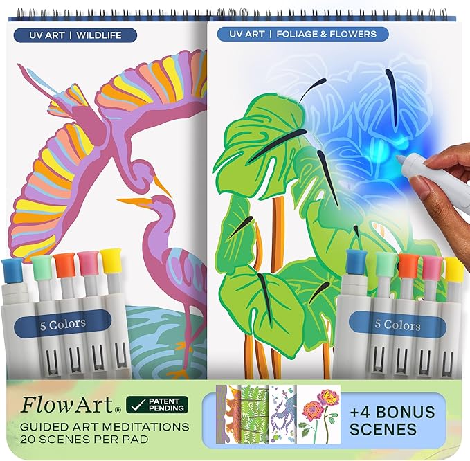 Lifelines FlowArt Activity Pad, UV Art 2-Pack by LifeLines