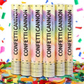 Biodegradable Confetti Poppers Cannon, 6 Pack WERISE Party Multicolor Party by WERISEParty