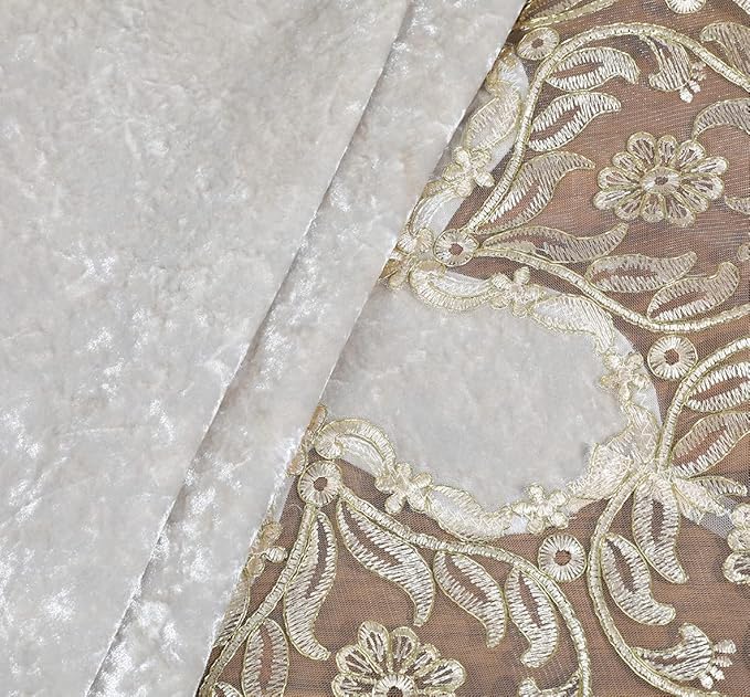 vctops Damask Lace Patchwork Tablecloth Luxury Square Small Table Cover Elegant - Image 5