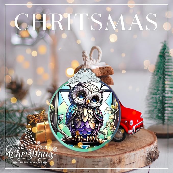 Stained Glass Effections, Christmas Tree 4 Inch Acrylic Ornament Art, Christmas - Image 6