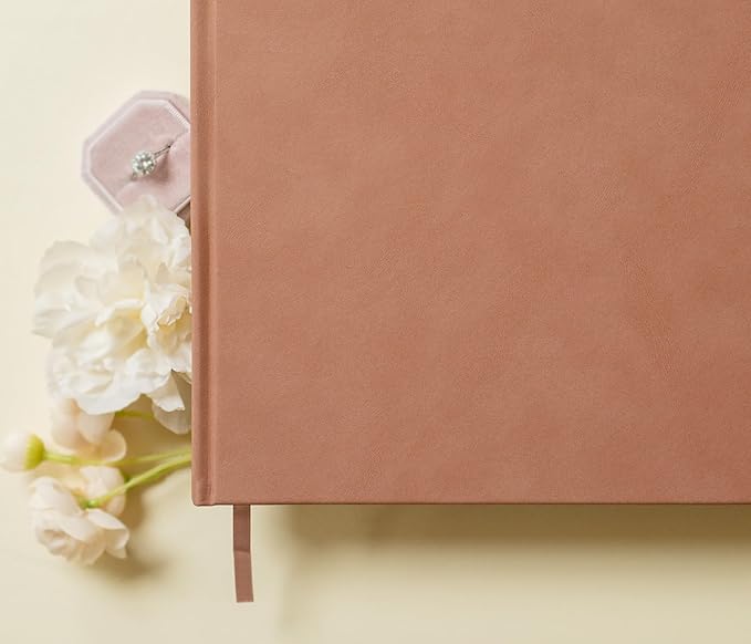 MUUJEE Personalized Guestbook in Old Rose - Image 4