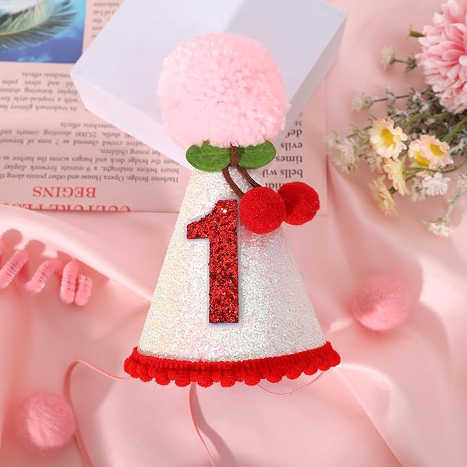 Cherry 1st Birthday Hat - Image 6