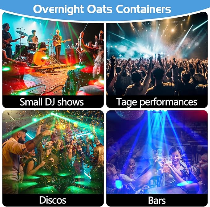 DJ Party Light, 150W RGBW 4in1 LEDs Stage Lights, DMX 512 Control Infinite - Image 5