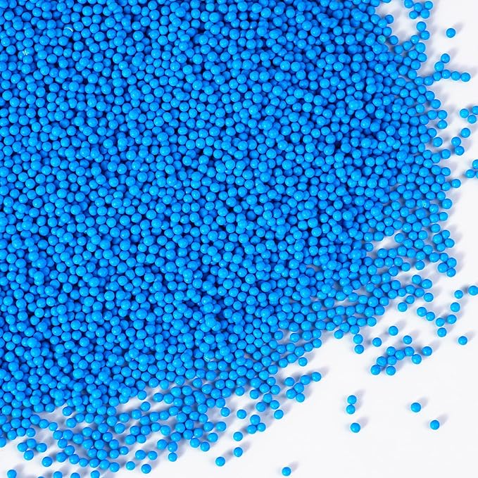 Edible Blue Sprinkles, 2mm Pearls Sprinkle - Image 3