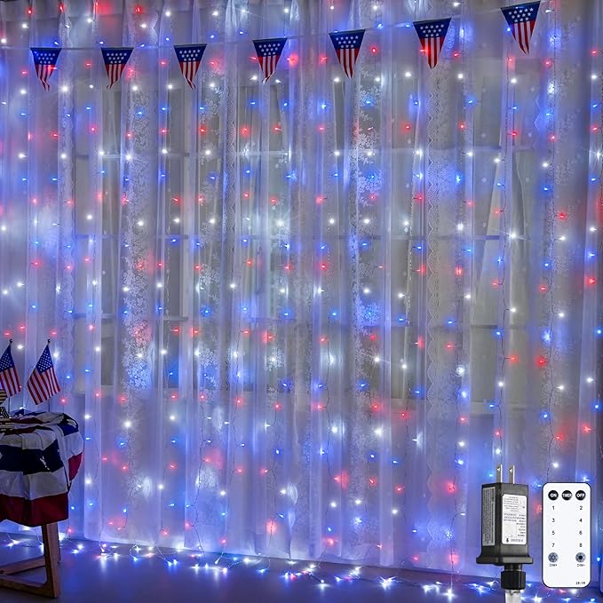 JMEXSUSS 300LED Red White and Blue Lights by JMEXSUSS