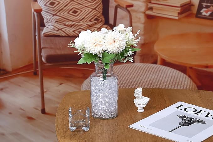 LAIDANLA 500PCS Fake Ice Cubes Clear Acrylic Gems Vase Fillers - Image 2
