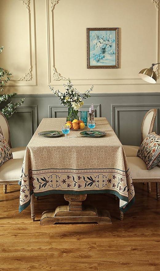 patdrea Designer French Rectangular Tablecloth, Decor Tables Covers - Image 5