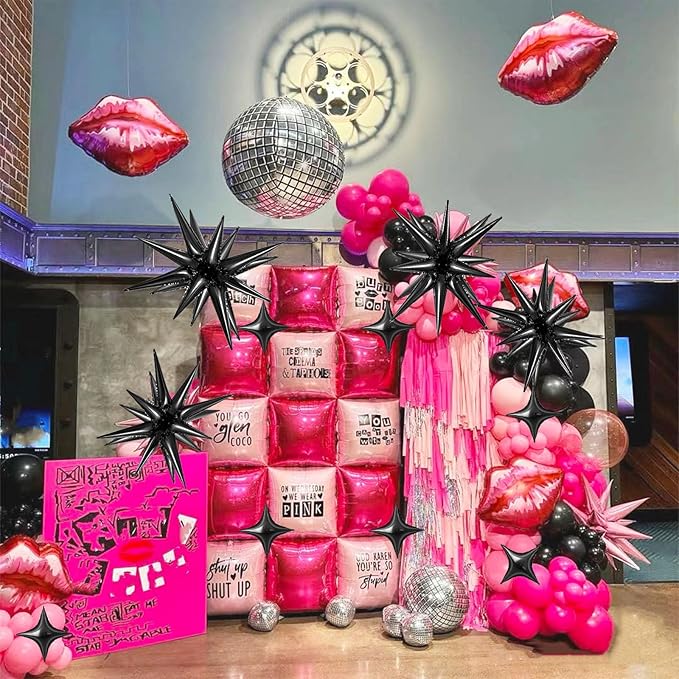 6 Pcs Explosion Star Foil Balloons- 12 Point Star Balloons - Image 6