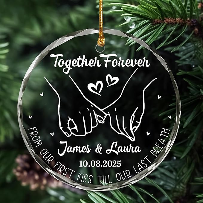 Personalized The Year We Became Mr & Mrs Christmas Ornament - Image 7