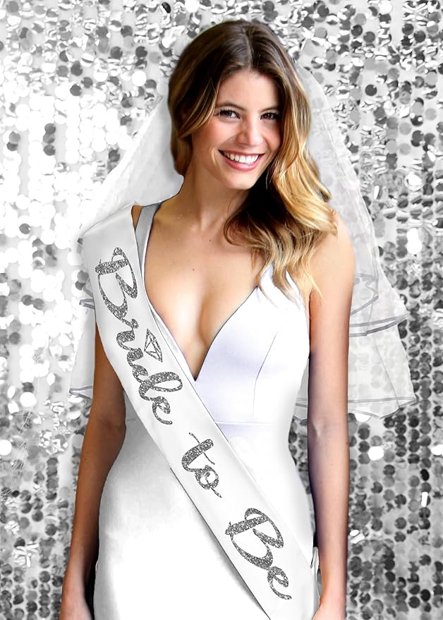 Bride Sash and Veil - Image 2