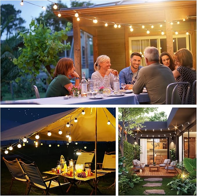 Outdoor String Lights 100FT, G40 LED Patio Lights - Image 8