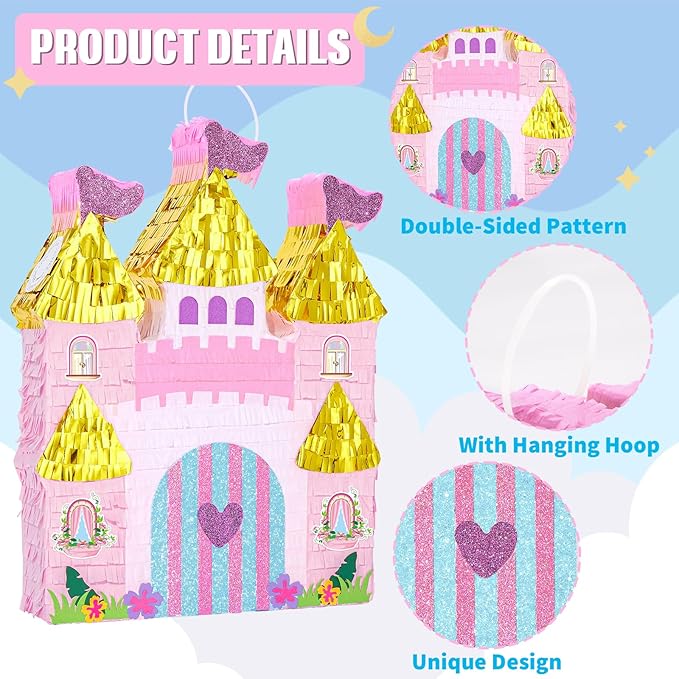 WERNNSAI Princess Castle Piñata - Image 4