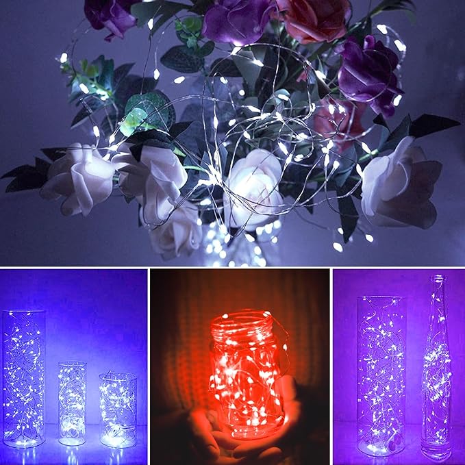 24 Pack LED Fairy Lights Battery Operated 7Ft 20Led Warm White Mini String - Image 4