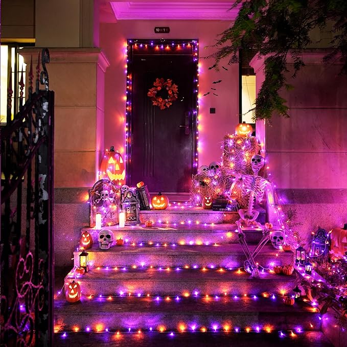 JMEXSUSS 163 FT 500 LED Halloween String Lights Indoor, 8 Modes Outdoor - Image 3