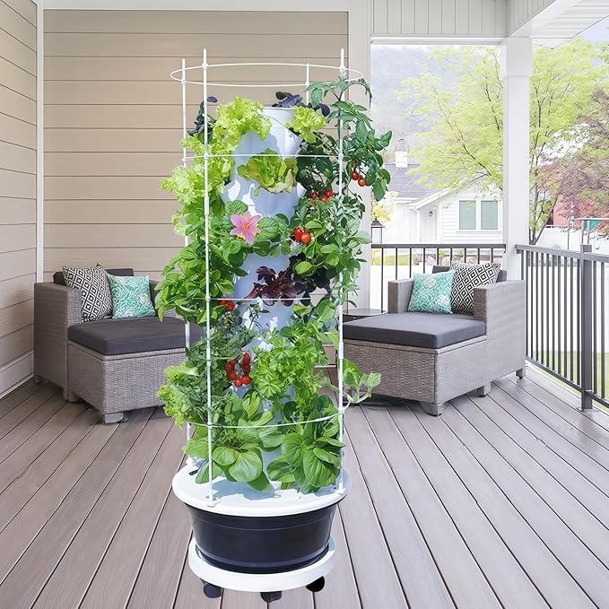 Hydroponic Growing System Kit, Indoor&Outdoor Vertical Hydroponic Growing Garden by Unknown
