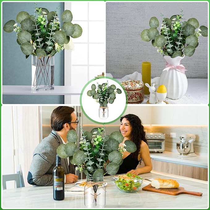6 Set Centerpiece Table Decorations Mason Jar Table Centerpiece - Image 6