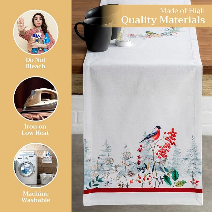 Maison d' Hermine Table Runner 100% Cotton Single Layer Table Runners 108 - Image 3
