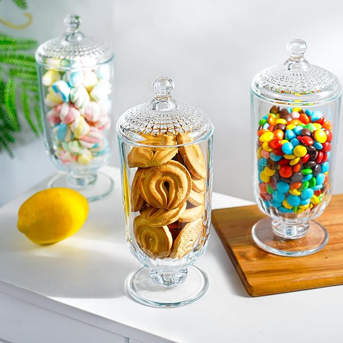 24oz Clear Glass Candy Jar - Image 7