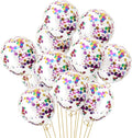 Confetti Balloons 40pack, 12inch Transparent Party Balloons by LZVPL
