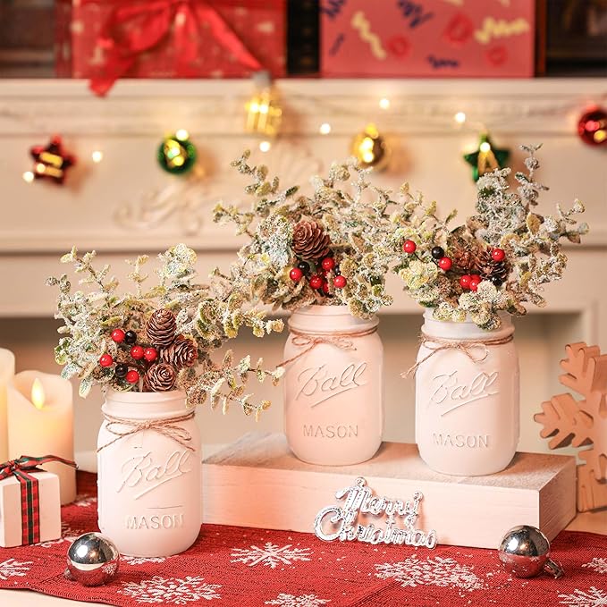Christmas Mason Jars, Christmas Centerpieces - Image 5