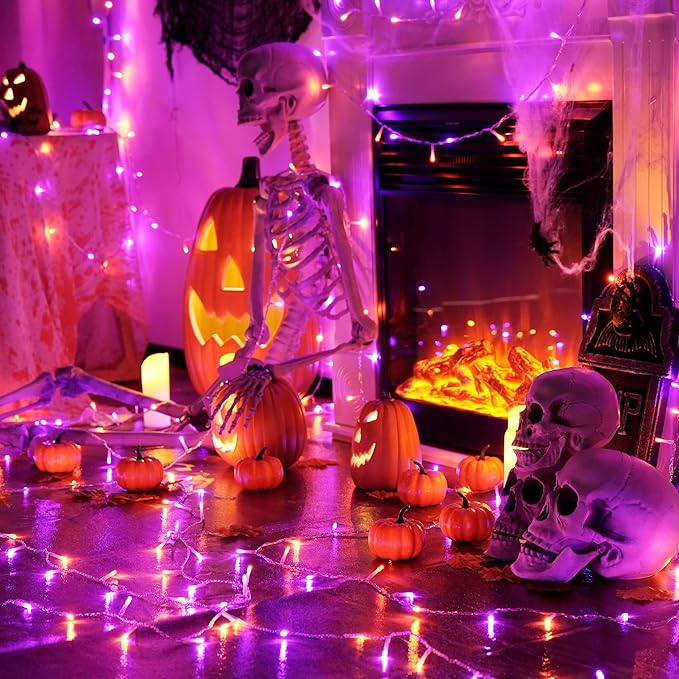 JMEXSUSS 163 FT 500 LED Halloween String Lights Indoor, 8 Modes Outdoor - Image 5